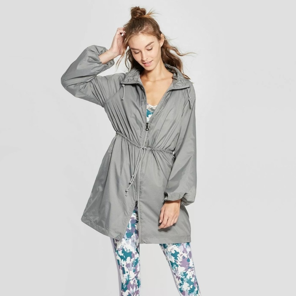 JoyLab Women's Sheer Parka with Fleece Lining
